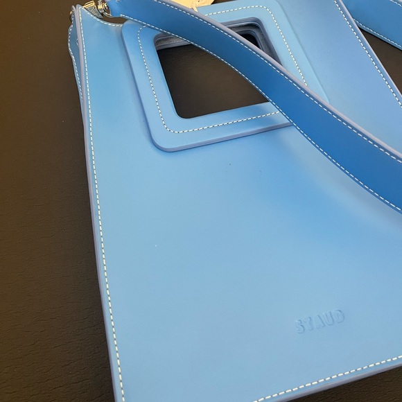 Staud Leather Blue Bag - Picture 3 of 5